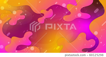 Colorful background With proportions and components in a fluid, wavy shape and color gradation. 60125298