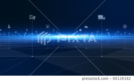 Technology network digital data connection and - Stock Illustration ...