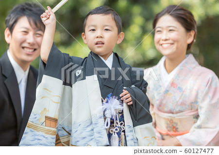 festival day for children of three, five and seven years of age, family, boy 60127477