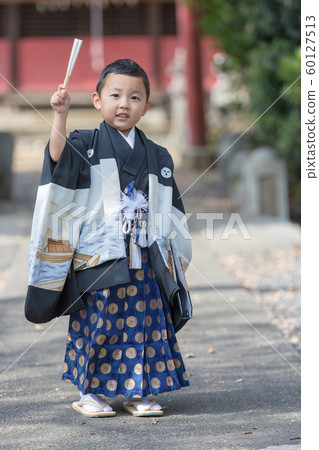 七五三男生男 照片素材 圖片 圖庫