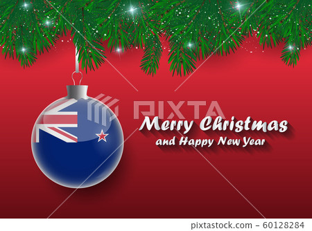 Vector border of Christmas tree branches and ball Vector border of Christmas tree branches and ball 60128284