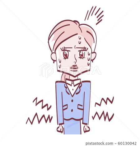 女人不舒服，上半身 60130042
