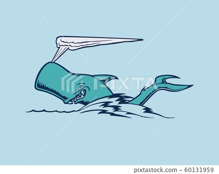 Shark swimming 60131959