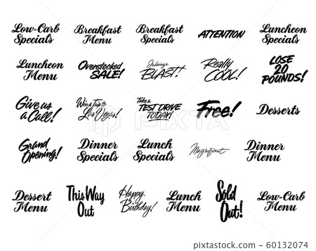 various advertising sign promotion paint brush 60132074