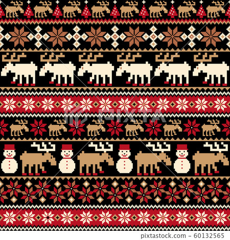 Snowman's Nordic Pattern, Snowman's Nordic Pattern, 60132565