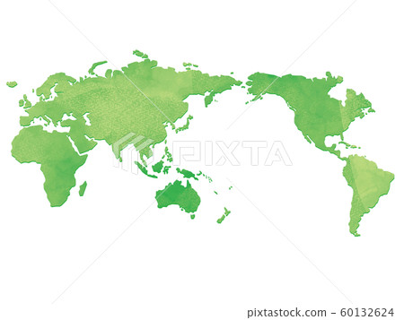 水彩風格世界地圖 60132624