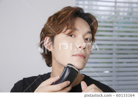 Close-up portrait of attractive young asian man, single man's lifestyle 048 Close-up portrait of attractive young asian man, single man's lifestyle 048 60133164