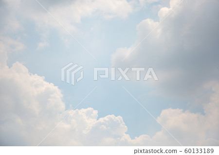 Cloud background, beautiful blue sky with white clouds 030 60133189