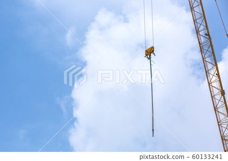 Cloud background, beautiful blue sky with white clouds 049 60133241