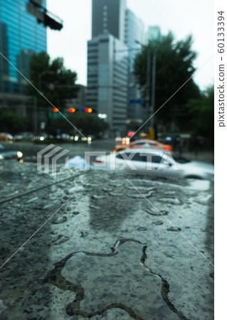 Rainy day, street scenery of Seoul, South Korea 118 Rainy day, street scenery of Seoul, South Korea 118 60133394