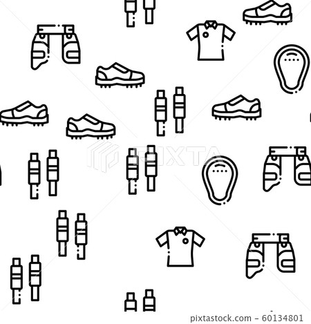 Cricket Game Seamless Pattern Vector Cricket Game Seamless Pattern Vector 60134801