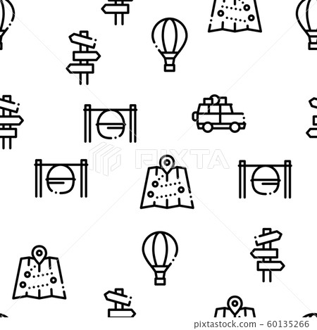 Adventure Seamless Pattern Vector Adventure Seamless Pattern Vector 60135266