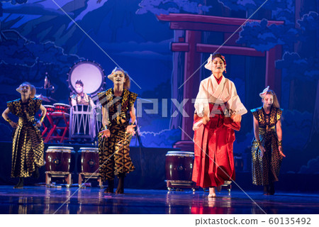 Traditional Japanese performance. Group of 60135492