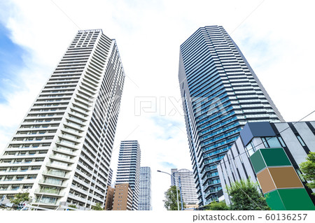 Cityscape with tower apartments 60136257
