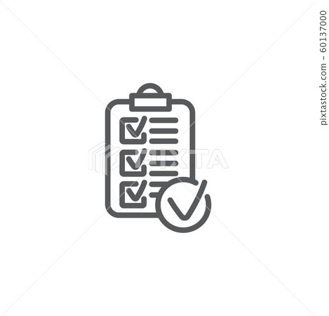 Rules line icon on white background 60137000