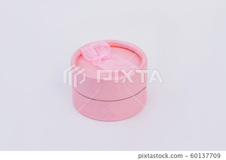 Pink jewelry gift box isolated. 60137709
