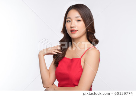 Female beauty white background 60139774