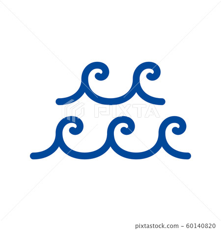 Meander and wave symbol. Ancient Greek ornaments. 60140820