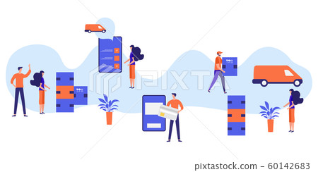 People Order Smart phone app, Pay Freight service 60142683