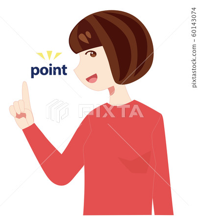 Illustration material female point - Stock Illustration [60143074] - PIXTA