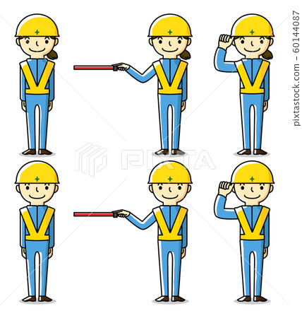 Traffic control men and women set 60144087