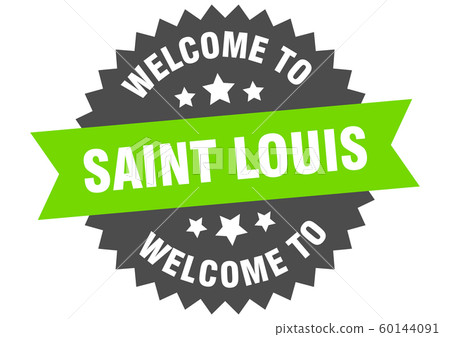 Saint Louis sign. welcome to Saint Louis green 60144091