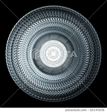 Industrial Gear With Rotating Blades Isolated Industrial Gear With Rotating Blades Isolated 60145636