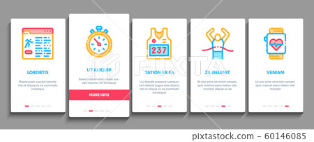 Marathon Onboarding Elements Icons Set Vector Marathon Onboarding Elements Icons Set Vector 60146085
