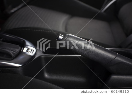 Handbrake levers for pull-up locking in a car. 60149310