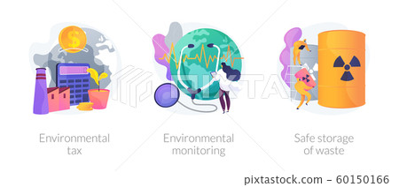 Fighting environmental problems vector concept metaphors 60150166