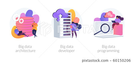 Big data technology vector concept metaphors 60150206