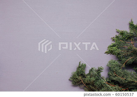 Christmas card gifts decor for the new year on a purple background Christmas card gifts decor for the new year on a purple background 60150537