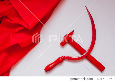 red sickle and hammer communism Soviet Union history 60150976