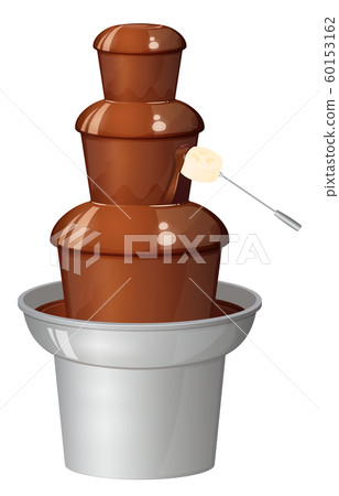巧克力噴泉illustration_banana 60153162