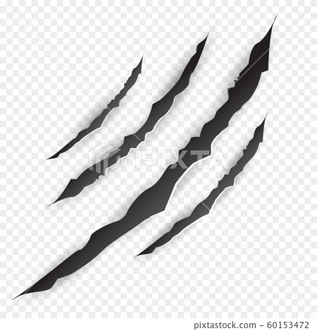 Claws scratches - vector 60153472
