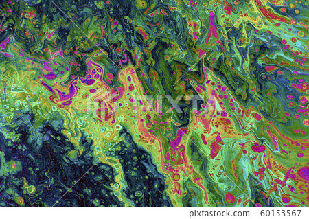 Abstract colored background from spilled paints 60153567