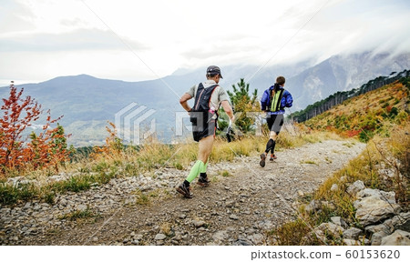 back two men runner run back two men runner run 60153620