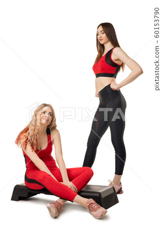 Slim fitness models in sportswear view Slim fitness models in sportswear view 60153790