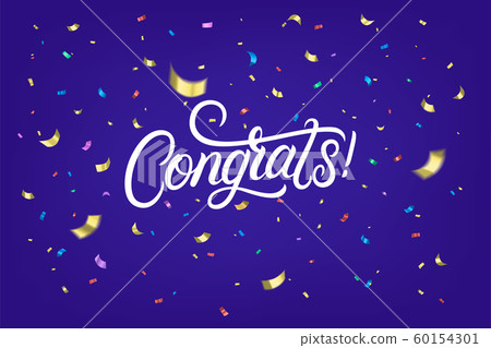 Congrats hand written lettering text Congrats hand written lettering text 60154301