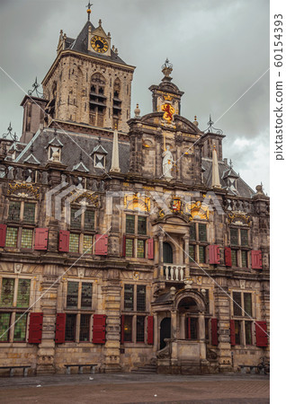 Market Square and Gothic City Hall building facade Market Square and Gothic City Hall building facade 60154393