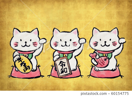 Maneki Nyanko Ink gold 60154775