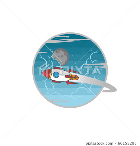 space shuttle rocket sign color logo logotype 60155293