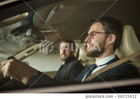 Business trip in the car 60155432