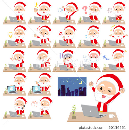 santa clau, desk work, job 60156361