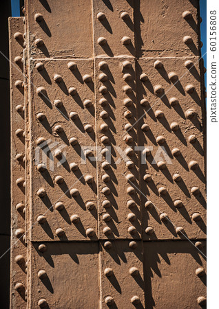 Iron plates and rivets from the Eiffel Tower in Paris Iron plates and rivets from the Eiffel Tower in Paris 60156808