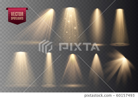 Spotlight isolated on transparent background.  60157493