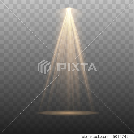 Spotlight isolated on transparent background. 60157494