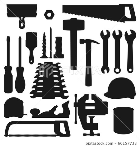 Home repair, remodeling and renovation work tools 60157738