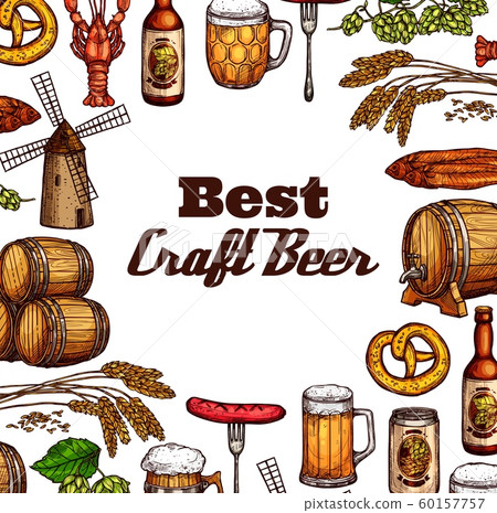 Oktoberfest craft beer festival, food snacks 60157757