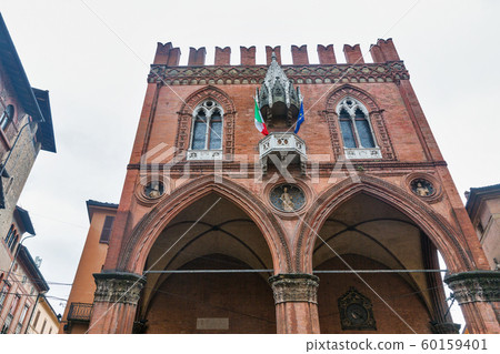 Palazzo della Mercanzia in Bologna, Italy. Palazzo della Mercanzia in Bologna, Italy. 60159401